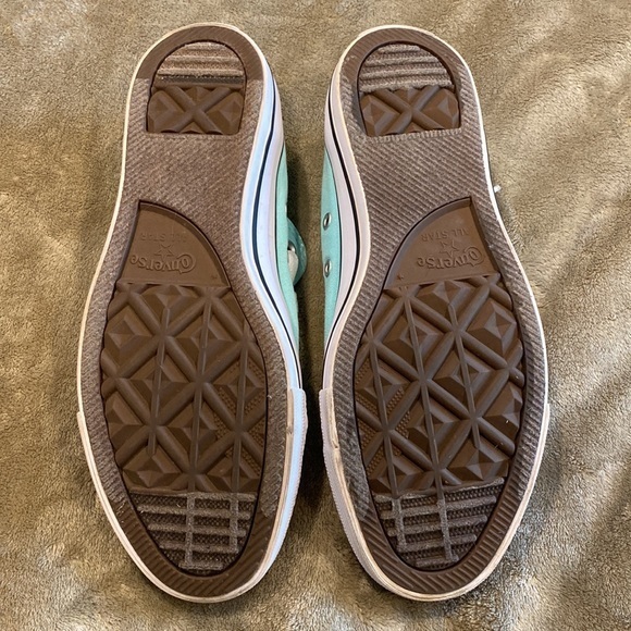 Converse Size 8 Light Blue Double Tongue EXCELLENT Condition - Picture 6 of 8